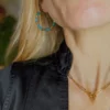 Boucles d'oreilles turquoises - Porquerolles – Image 3