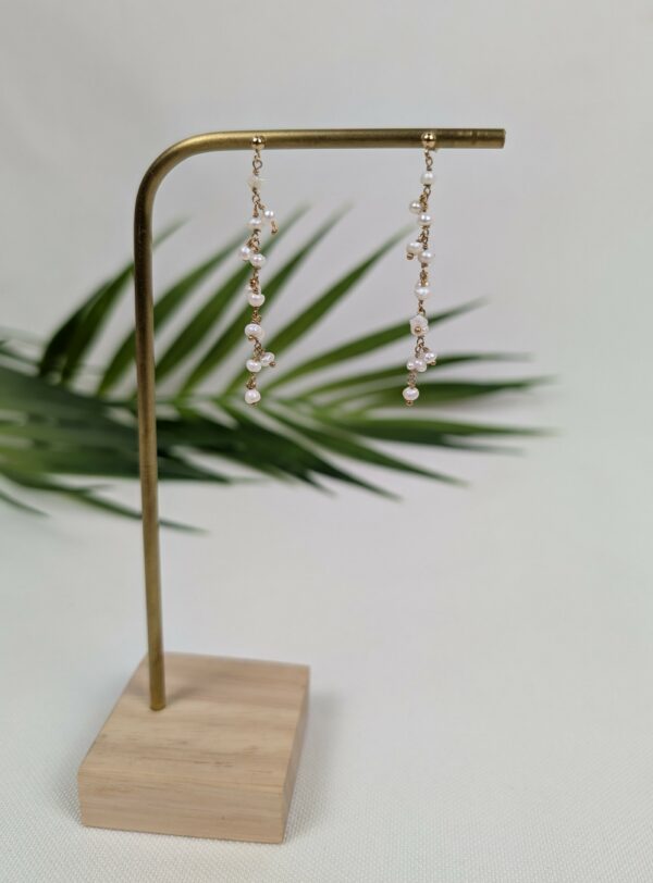 Boucles d'oreilles à perles d'eau douce - Fidji – Image 3