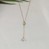 Collier sautoir avec fleur - Bérénice