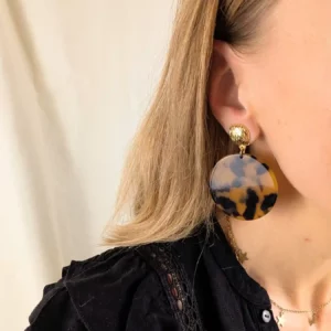 Boucles d'oreilles à clips effet écailles - Londres