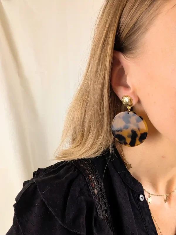 Boucles d'oreilles à clips effet écailles - Londres