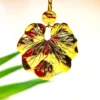 Boucles d'oreilles dorées avec feuilles - Simone
