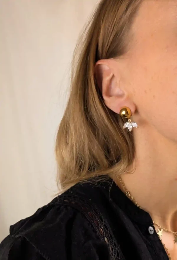 Boucles d'oreilles à clips lumineuses - Bérénice – Image 3