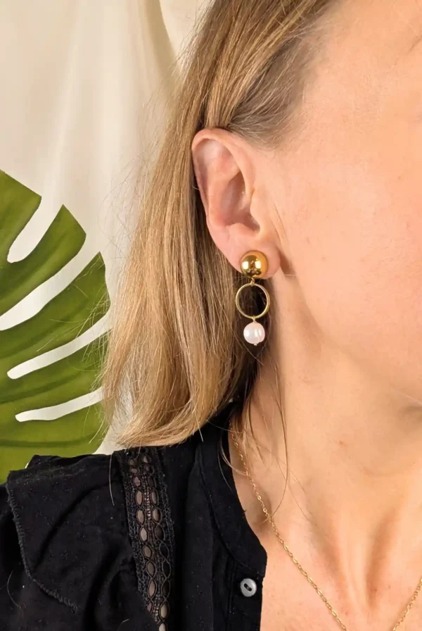 Boucle d'oreille graphique à clips - Groenland – Image 2