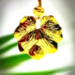 Boucles d'oreilles dorées avec feuilles - Simone – Image 3