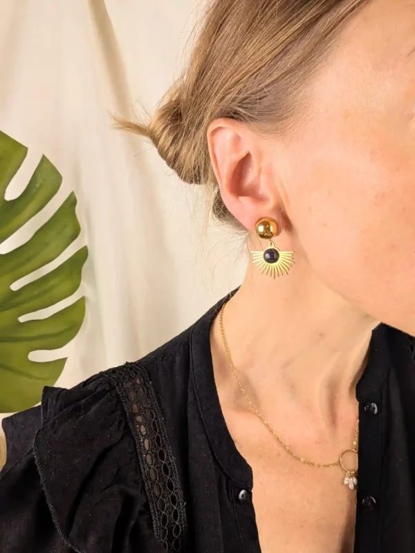 Boucles d'oreilles à clips solaires - Victoria