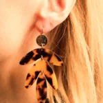 Boucles d'oreilles XXL à feuilles - Eglantine – Image 4