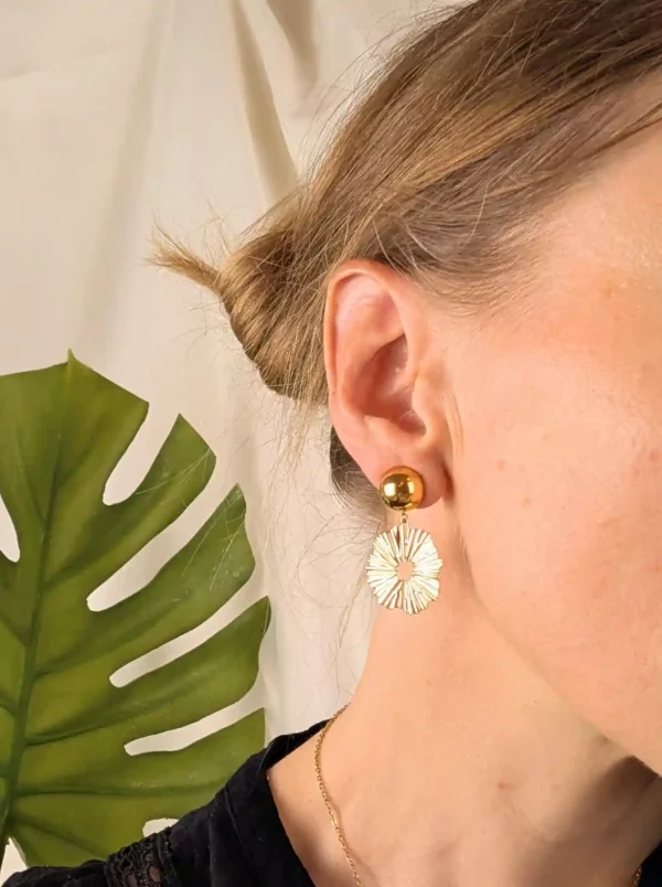 Boucles d'oreilles solaires à clips - Aix en Provence – Image 3