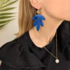 Boucles d'oreilles XXL à feuilles - Eglantine – Image 6