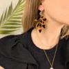 Boucles d'oreilles XXL à feuilles - Eglantine – Image 5