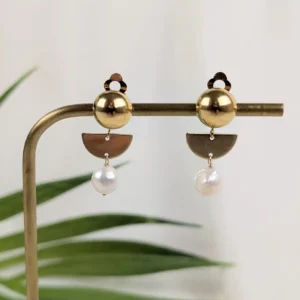 Boucles d'oreilles de style amérindiennes à clips - Montréal