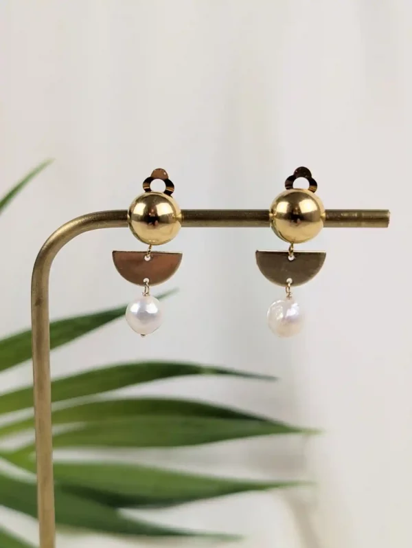 Boucles d'oreilles de style amérindiennes à clips - Montréal