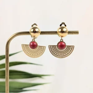 Boucles d'oreilles à clips de style précolombiennes -  Bogota