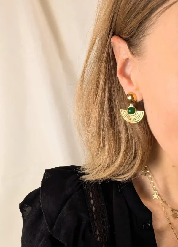 Boucles d'oreilles à clips de style précolombiennes -  Bogota – Image 2