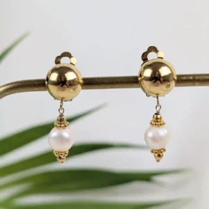 Boucles d'oreilles à clips de style Indonésien - Jakarta