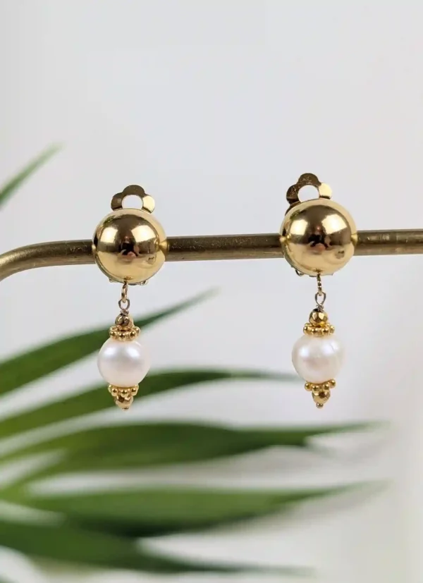 Boucles d'oreilles à clips de style Indonésien - Jakarta