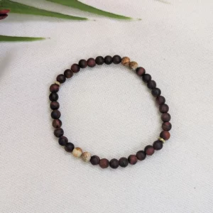 Bracelet mixte en pierres œil de taureau- Petra